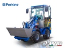 Mini încărcător articulat hidrostatic pe roți cu cabină 4×4 4WD | LD07 HST Cab Perkins