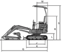 Miniexcavator pe șenile EB16