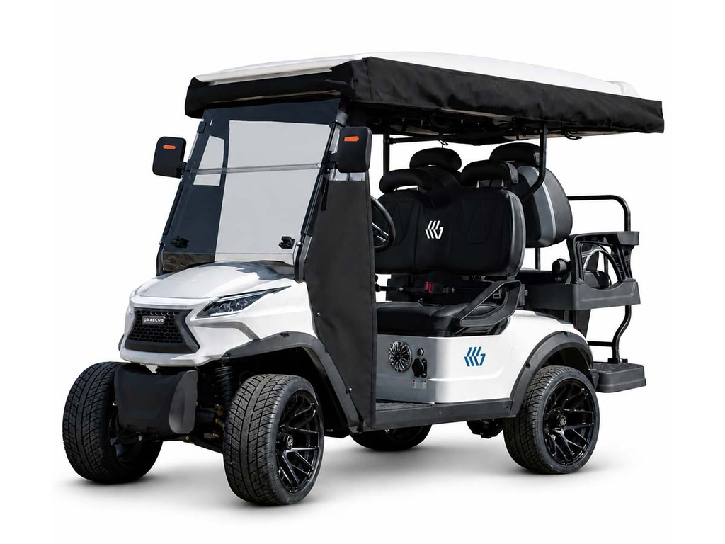 [10000996] Sistem de acoperire completă a cabinei pentru vehicul electric de transport 4+2 locuri.