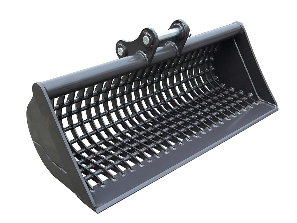 Cupă ciur pentru excavator 800mm, cu sită pentru sortare pietre etc., compatibilă cu mini-excavatoarele EB09/10/12