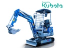 Miniexcavator 2.1T, Kubota Diesel, cu rotație braț, șenile pliabile, manete laterale de comandă și linie de ciocan EB21-PRO