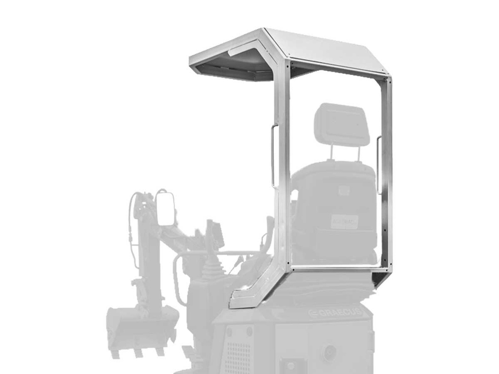 Bară de protecție cu copertă pentru excavator EB07ROPS
