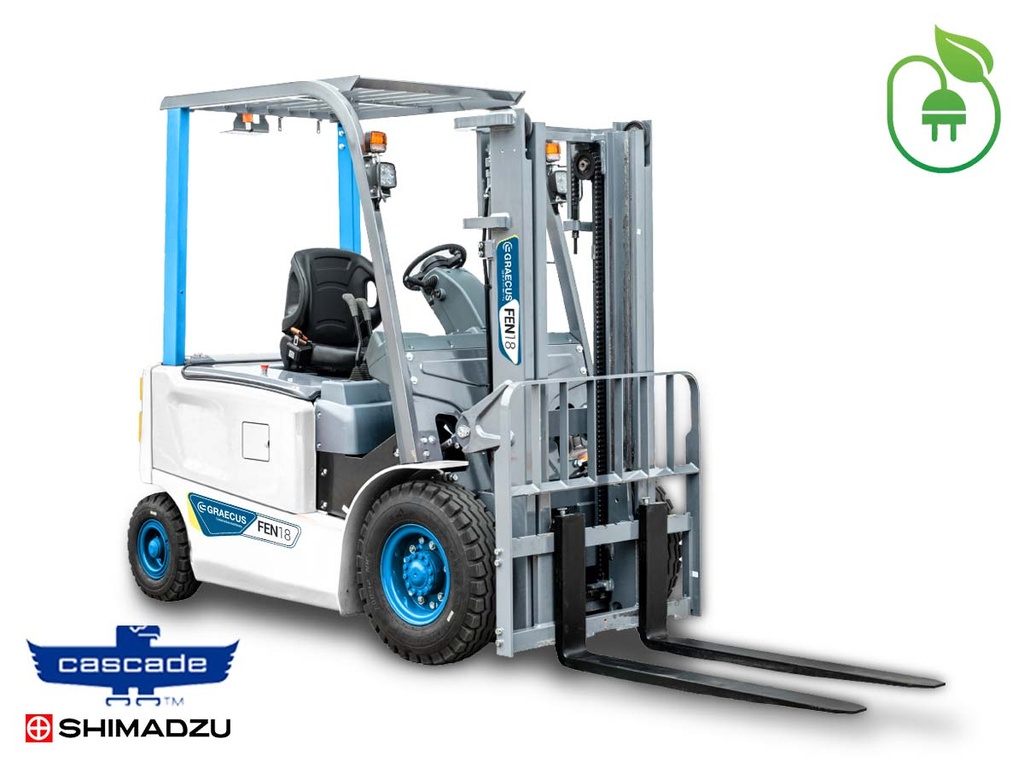 [10000815] Stivuitor 3.5T electric cu baterie litiu | Duplex 3000mm | deplasare laterală hidraulică | furci 1220mm FEN35-Lithium