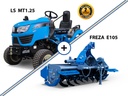 Tractor combinat pentru tăiere iarbă LS MT1.25 30 CP, 4x4, 1267 cc cu graecus FREZA E105.