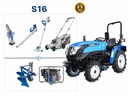 Tractor mic | Mini pentru viticultură și pomi fructiferi | SOLIS S16 + Pachet cadou IONIS + Plug DIA6 + Pompă ERGON WP50