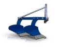 Arat-plug combinat pentru tractor cu două roți, diametrul 280 mm, cod 10.