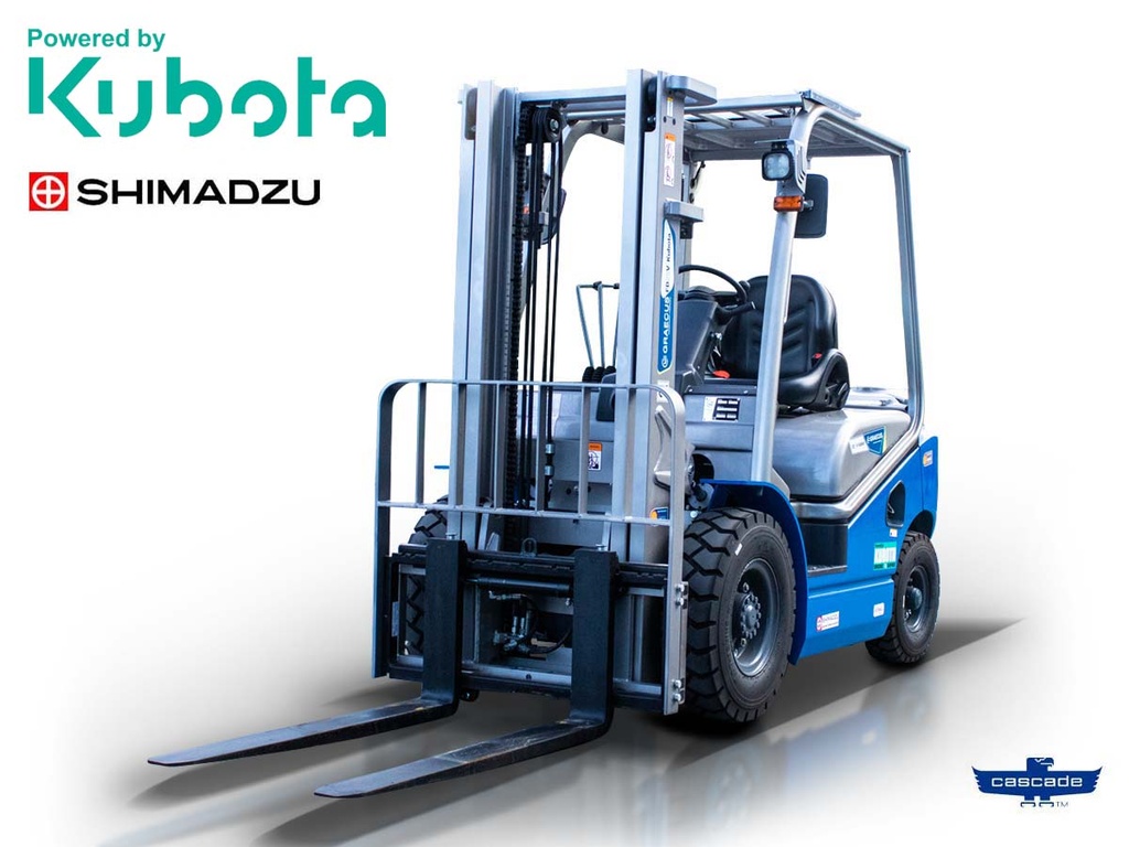 Stivuitor 3.5T Kubota STAGE V diesel | Duplex 3000mm | deplasare laterală hidraulică | furci 1220mm
