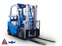 Stivuitor 2.5T diesel | Duplex 3000mm | deplasare laterală hidraulică | cabină cu încălzire | furci 1220mm