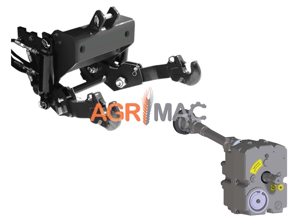Frontale hidraulice de tip greu, 780 kg, și PTO frontal montat cu joystick S26.