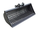 Cupă ciur pentru excavator 1000mm, cu sită pentru sortare pietre etc., compatibilă cu mini-excavatoarele EB15/16/17/20