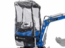 Sistem complet de acoperire cabină (Enclosure) pentru EB21 PRO, ideal pentru protecție împotriva ploii, vântului și prafului în lucrări profesionale exterioare.