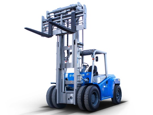 Clark 10.0T Stage V diesel | Duplex 3000 mm | deplasare laterală hidraulică | reglare hidraulică a poziției furcilor | furci de 1220 mm