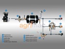 Sistemul de frânare cu aer comprimat pentru tractorul XU/MT5/XP.